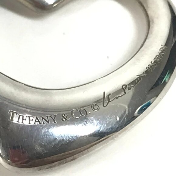 TIFFANY&Co. Open Heart Elsa Peretti Accessories Choker Necklace SV925 Silver - Picture 9 of 15